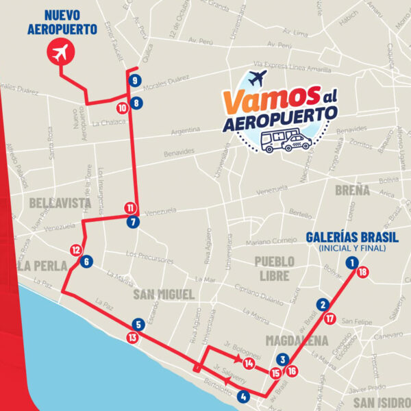 Lee más sobre el artículo «Vamos al Aeropuerto»: Conoce la Nueva Ruta de Bus hacia el Aeropuerto Internacional Jorge Chávez